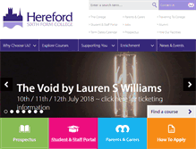 Tablet Screenshot of hereford.ac.uk